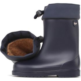 İgor W10101-003 Chufo Cuello İçi Kürklü Lacivert Çocuk Yağmur Çizmesi