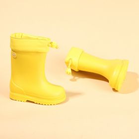 İgor W10101-008 Chufo Cuello İçi Kürklü Sarı Çocuk Yağmur Çizmesi