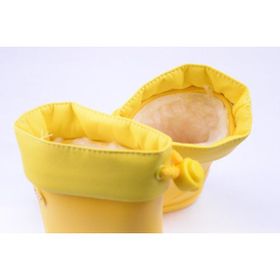 İgor W10101-008 Chufo Cuello İçi Kürklü Sarı Çocuk Yağmur Çizmesi