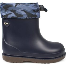 İgor W10212K Bimbi Camo Lacivert Unisex Yağmur Çocuk Çizme