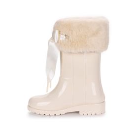 İgor W10239 Campera Charol Soft Krem Kız Çocuk Su Geçirmez Yağmur Kar Çizmesi