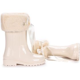 İgor W10239 Campera Charol Soft Krem Kız Çocuk Su Geçirmez Yağmur Kar Çizmesi