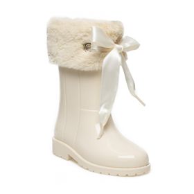 İgor W10239 Campera Charol Soft Krem Unisex Çocuk Yağmur Kar Çizmesi