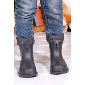 İgor W10257 Bimbi Euri Su Geçirmez Gri Unisex Çocuk Yağmur Kar Çizmesi
