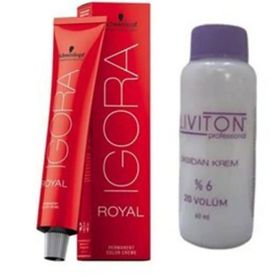 Igora 9.98 Sarı Viyole Kızıl Saç Boyası + Oksidan