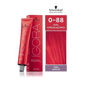Igora Royal 0-88 Kızıl Yoğunlaştırıcı 6 Adet Saç Boyası