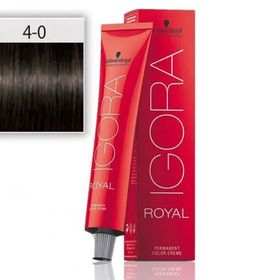 Igora Royal 4.0 Orta Ton Kahverengi Saç Boyası ve Liviton Mini 20 Volume Oksidan Saç Bakım Seti