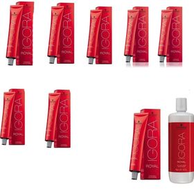 Igora Royal 4-68 Kahve Çikolata Kızıl 8x60 ml Saç Boyası + 1 lt Oksidan