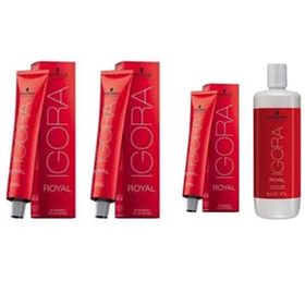 Igora Royal 5-6 Açık Kahve-Çikolata x3 Saç Boyası + 1 L Oksidan