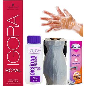 Igora Royal 6 - 12 Koyu Kumral Sandre Küllü Saç Boyası+ Oksidan