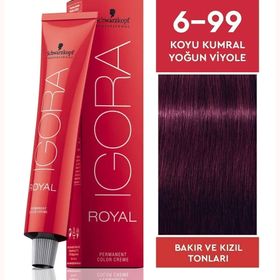 Igora Royal 6-99 Koyu Kumral Yoğun Viyole Saç Boyası