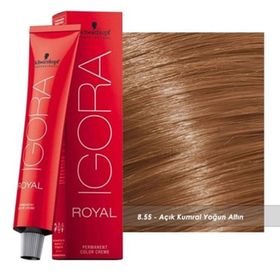 Igora Royal 8.55 Açık Kumral Yoğun Altın 7 Adet Saç Boyası + 1 lt Oksidan
