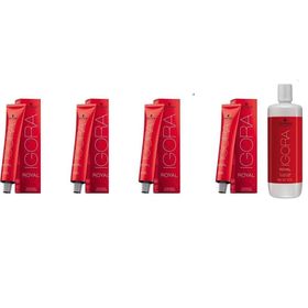 Igora Royal 9-4 Sarı Bej 4 Adet Saç Boyası + 1 lt Oksidan