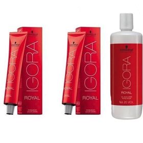 Igora Royal 9-7 Sarı Bakır x2 Saç Boyası + 1 L Oksidan