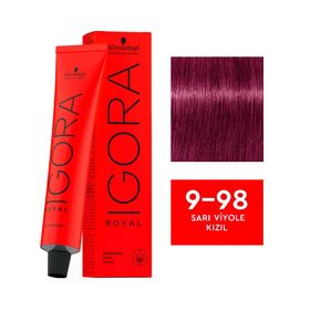 Igora Royal 9-98 Sarı Viyole Kızıl 4 Adet Saç Boyası
