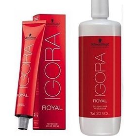 Igora Royal 9,5-49 Transparan Saç Boyası 2 Adet Saç Boyası + 1 lt Oksidan