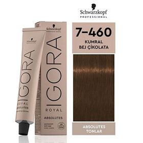 Igora Royal Absolutes 7-460 Kumral-Bej Çikolata 4 Adet Saç Boyası