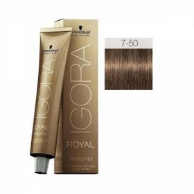 Igora Royal Absolutes 7-50 Kumral Doğal Altın 60 ml Saç Boyası
