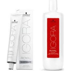 Igora Royal Absolutes Silverwhite Grey Lilac 7 Adet Saç Boyası + 1 lt Oksidan