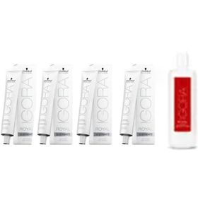 Igora Royal Absolutes Silverwhite Silver 4 Adet Saç Boyası + 1 lt Oksidan