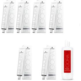 Igora Royal Absolutes Silverwhite Silver 6 Adet Saç Boyası + 1 lt Oksidan