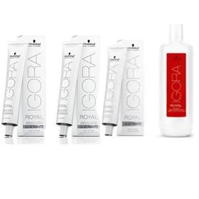 Igora Royal Absolutes Silverwhite Silver x3 Saç Boyası + 1 L Oksidan