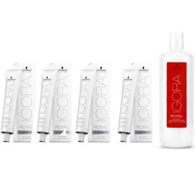 Igora Royal Absolutes Silverwhite Slate Grey 4 Adet Saç Boyası + 1 lt Oksidan