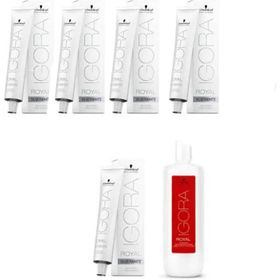 Igora Royal Absolutes Silverwhite Slate Grey 5 Adet Saç Boyası + 1 lt Oksidan