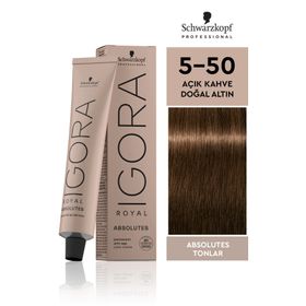 Igora Royal Absolutes Tonlar 5-50 Açık Kahve-Doğal Altın 60 ml Saç Boyası