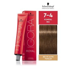 Igora Royal Altın Tonlar 7-4 Kumral Bej 60 ml Saç Boyası