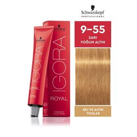 Igora Royal Bej Tonlar 9-55 Sarı Yoğun Altın 60 ml Saç Boyası