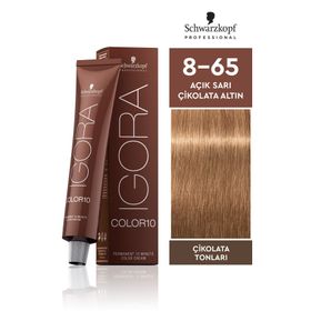 Igora Royal Color10 8-65 Açık Sarı Çikolata Altın 60 ml Saç Boyası