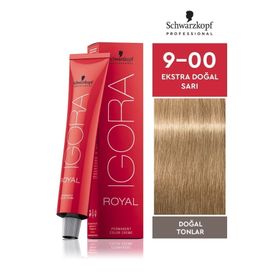 Igora Royal Doğal Tonlar 9-00 Ekstra Doğal Sarı 60 ml Saç Boyası
