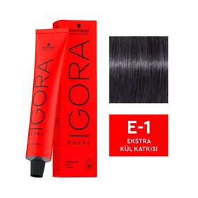 Igora Royal E-1 Ekstra Kül Katkısı 10 Adet Saç Boyası