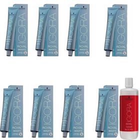 Igora Royal Highlifts 12-1 Özel Açıcı Sandre 8x60 ml Saç Boyası + 1 lt Oksidan