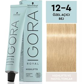 Igora Royal Highlifts 12-4 Özel Açıcı Bej Saç Boyası
