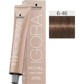 Igora Royal Nude Tones 6-46 Koyu Kumral-bej Çikolata x3 Saç Boyası + 1 L Oksidan