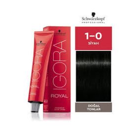 Igora Royal Permanet Color Creme 1/0 Siyah Saç Boyası
