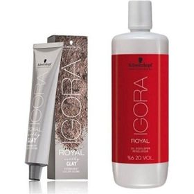 Igora Royal Raw Essentials 7-21 Kumral Küllü Sandre 9 Adet Saç Boyası + 1 lt Oksidan