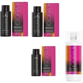 Igora Royal Vibrance 7-4 Kumral Bej x2 Saç Boyası + 1 L Oksidan