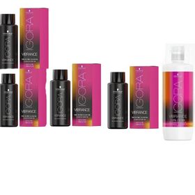Igora Royal Vibrance 7-4 Kumral Bej x4 Saç Boyası + 1 L Oksidan