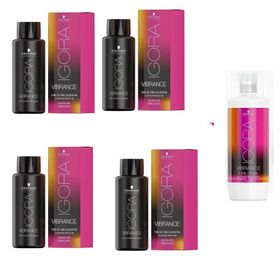 Igora Vibrance 5-65 Açık Kahve Çikolata Altın x4 Saç Boyası + 1 L Oksidan