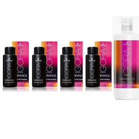 Igora Vibrance 7-65 Kumral Çikolata Altın x4 Saç Boyası + 1 L Oksidan