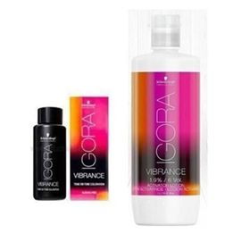 Igora Vibrance 9.5-49 Bej Viyole Tonlayıcı 5 Adet Saç Boyası+1 lt Oksidan