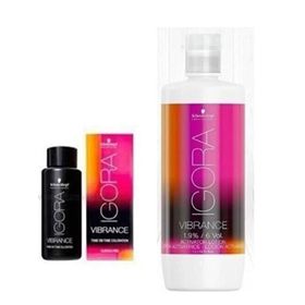 Igora Vibrance 9.5-49 Bej Viyole Tonlayıcı 6 Adet Saç Boyası+1 lt Oksidan