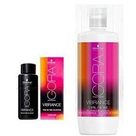 Igora Vibrance 9.5-98 Viyole Kızıl Tonlayıcı 2 Adet Saç Boyası + 1 lt Oksidan