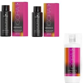 Igora Vibrance 9-55 Sarı Ekstra Altın x2 Saç Boyası + 1 L Oksidan