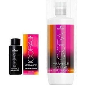 Igora x9 Vibrance 5-57 Açık Kahve Altın Bakır Saç Boyası + 1 L Oksidan