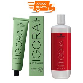 Igora Zero Amm 7-0 3 Adet Saç Boyası + 1 lt Oksidan