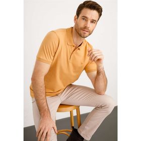 İGS Modernfit Dar Kalıp Polo Yaka Siyah Erkek T-Shirt